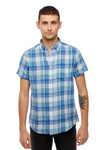 Męska koszula WRANGLER SS 1 PKT BUTTON DOWN NIAGARA BLUE W5J2ORXWS
