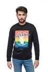 Męska bluza WRANGLER GLOBE SWEAT FADED BLACK W6C5HXXV6
