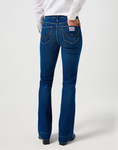 Damskie jeansy dzwony WRANGLER FLARE TRADITIONAL INDIGO 112356623
