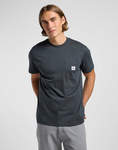 Męski t-shirt LEE WW POCKET TEE WASHED BLACK 112364587