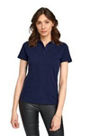Damski t-shirt WRANGLER POLO NAVY W7Q1K4114