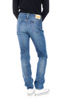 Męskie jeansy zwężane LEE RIDER DARK SELVAGE L701FBHK