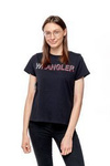 Damski t-shirt WRANGLER SS TEE BLACK W7Z1EV100