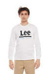 Męski t-shirt LEE STRIPE LS TEE BRIGHT WHITE L64TFELJ