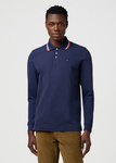 Męskie polo WRANGLER LS POLO SHIRT NAVY 112371506
