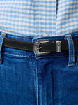 WRANGLER THIN WESTERN BELT BLACK 112365348