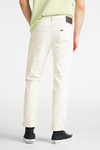 Męskie spodnie jeansowe zwężane LEE RIDER WHITE SAND L701LB15
