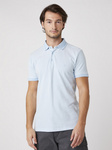 Męski t-shirt WRANGLER SS REFINED POLO CERULEAN BLUE W7AFKHXVT