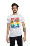 Męski t-shirt WRANGLER SS GLOBE TEE WHITE W7D9FK989