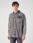 Męska koszula WRANGLER 1PKT FLAP SHIRT DARKEST SPRUCE 112341170