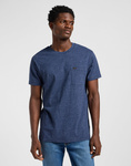 Męski t-shirt LEE ULTIMATE POCKET TEE NAVY MELE 112365463