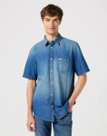 WRANGLER SS 1 PKT SHIRT MID STONE 112350183