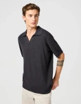 Męski t-shirt WRANGLER SS POLO SWEATER FADED BLACK 112364286