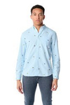 Męska koszula WRANGLER 1 PKT BUTTON DOWN BLUE GLOW W5A3BMB11