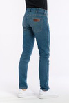 Męskie spodnie jeansowe zwężane WRANGLER LARSTON HUNTER BLUE W18SX520I