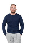 Męski sweter WRANGLER CREW KNIT NAVY W8567PD35