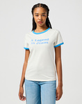 Damski t-shirt WRANGLER RINGER TEE VINTAGE WHITE 112362570
