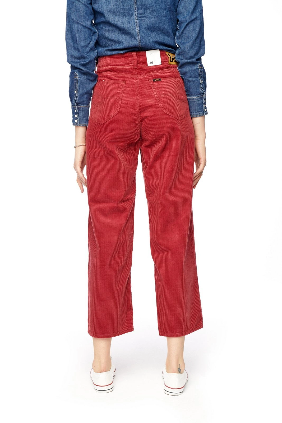 all season West Windsor レキ lenfried LEE 5 POCKET WIDE LEG BIKING RED L30SDC87 - PanJeans.pl