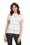 Damski t-shirt WRANGLER REGULAR TEE REAL WHITE W7N4EVXW1