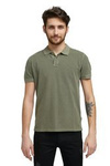 Męski t-shirt WRANGLER SS OVERDYE POLO DUSTY OLIVE W7F4KQX45