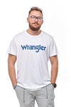 Męski t-shirt WRANGLER SS LOGO TEE WHITE W7M0D3989