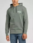 Męska bluza LEE LEGENDARY HOODIE FORT GREEN L80TEJ43