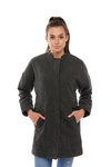 Damska kurtka zimowa LEE WOOL COCOON COAT DARK GREY MELE L57NRA06