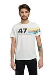 Męski t-shirt WRANGLER SS RAINBOW TEE OFF WHITE W7F1FK737