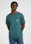LEE SUBTLE LOGO TEE EVERGREEN 112365457