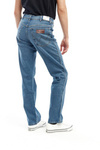 Męskie spodnie jeansowe proste WRANGLER TEXAS SMOKIN BLUE W121HN27U