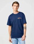 Męski t-shirt WRANGLER BIG GRAPHIC TEE NAVY 112362808