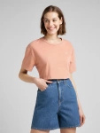 LEE PLAIN CREW NECK TEE BRIGHT CORAL L43UUYUS 112145162
