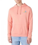 Męska bluza WRANGLER RAINBOW HOODIE CORAL W6H8HAX6Y