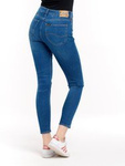Damskie jeansy rurki LEE SCARLETT HIGH TRUE BLUE L31AROPB