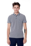 Męskie polo WRANGLER SS REFINED POLO NAVY W7D6KH114