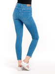 Damskie spodnie jeansowe rurki WRANGLER SKINNY HIGH POOL BLUE W27HJN68M