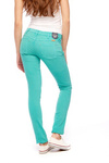 Damskie jeansy rurki WRANGLER CORYYN GREEN W25FQ648T