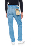 Męskie spodnie jeansowe proste WRANGLER GREENSBORO CENTER CREASE W15QY1306