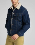Męska kurtka ocieplana LEE SHERPA JACKET DARK STONEWASH L87BSQ46