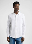 Męska koszula jeansowa LEE PATCH SHIRT BRIGHT WHITE 112364230