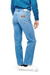 Męskie spodnie jeansowe proste WRANGLER TEXAS BLAZING BLUE W121Q472X