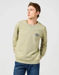 WRANGLER SMALL LOGO CREW TEA 112364088