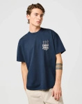 Męski t-shirt WRANGLER CJ GRAPHIC TEE DARK NAVY 112362911