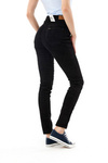 Damskie spodnie jeansowe rurki LEE SCARLETT HIGH BLACK L626EB01