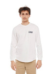 Męski t-shirt LEE LS STAR GRAPHIC TEE BRIGHT WHITE L60IFELJ