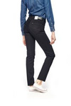 Damskie spodnie jeansowe proste LEE MARION STRAIGHT BLACK RINSE L301JY47