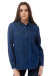 Damska koszula jeansowa LEE OVERSHIRT BLUE L54INA36