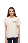 Damski t-shirt LEE EMBLEM TEE ECRU L42GEPLO