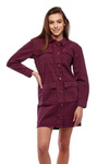 Damska sukienka WRANGLER UTILITY DRESS WILD BERRY W29YML14K
