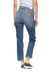 Damskie jeansy proste WRANGLER RETRO STRAIGHT DARK BLUE NOISE W238WB049